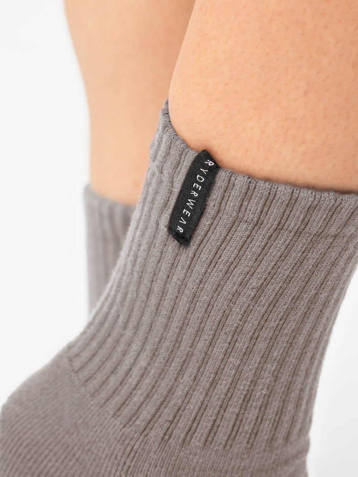 Crew Socks - Ash Stonewash Accessories Ryderwear