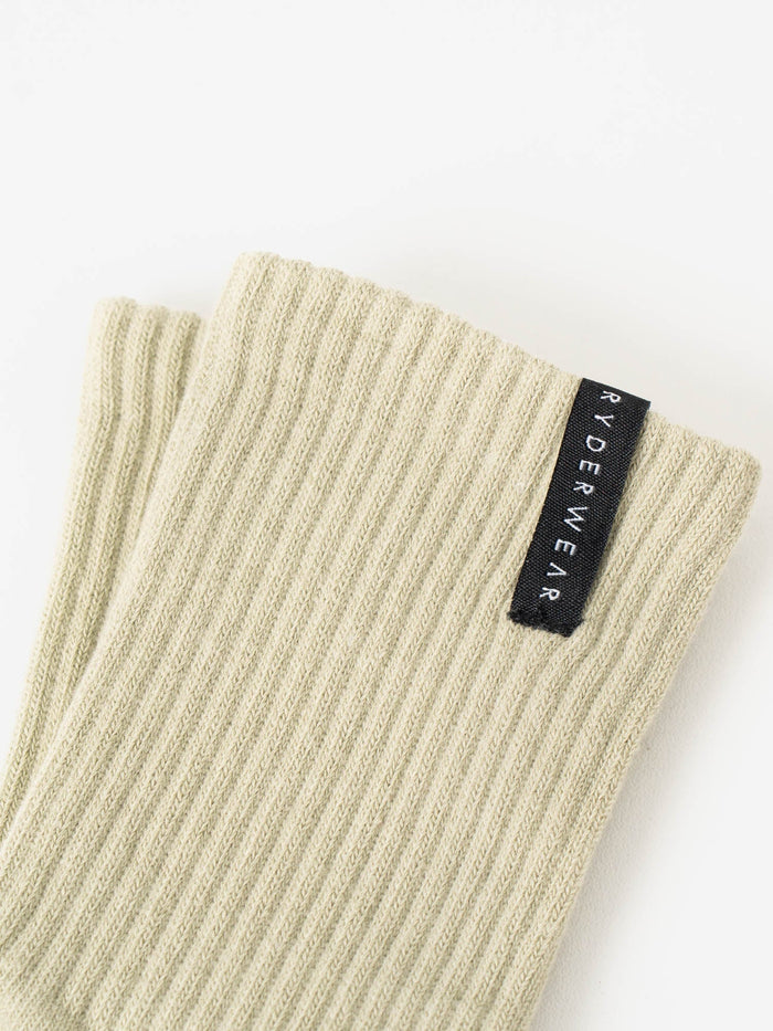 Crew Socks - Matcha Stonewash Accessories Ryderwear