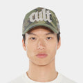 Crystal Cult Script Logo Trucker Mens Hat (Grey/Silver)