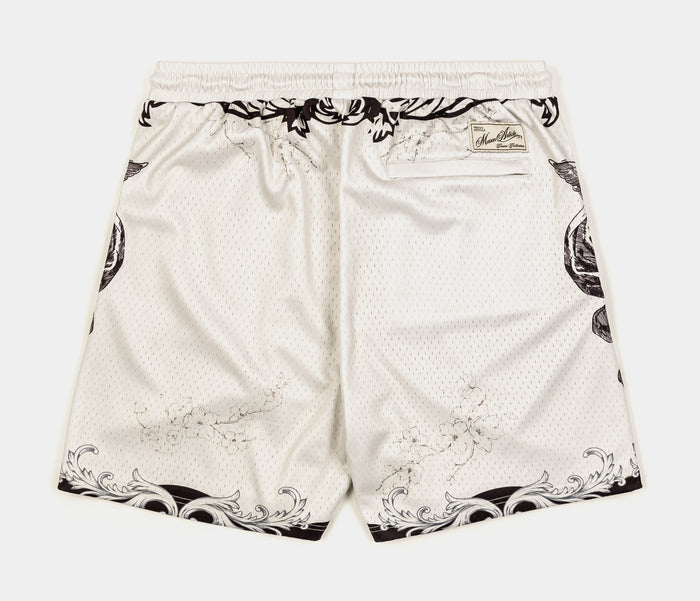 Cupid Mesh Mens Shorts (Beige/Grey/Black)