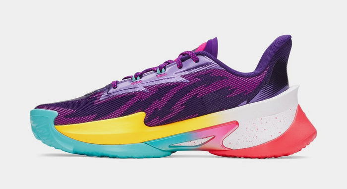Curry Series 7 World Tour Mens Basketball Shoes (Purple/Multi-Color)