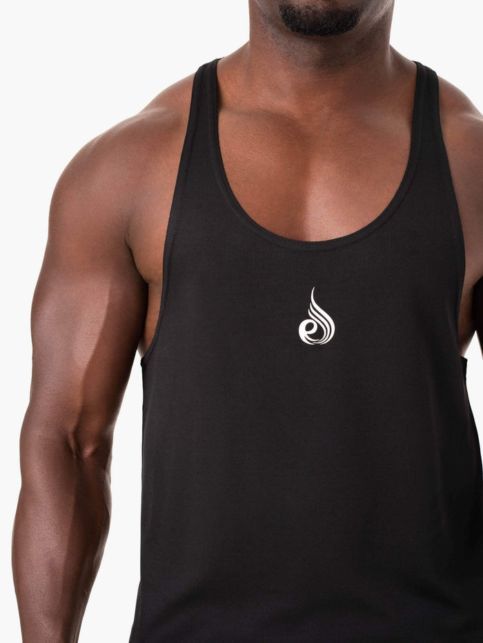 Define Mesh T-Back - Black Clothing Ryderwear