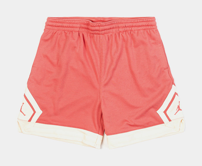 Dri Fit Diamond Shorts Grade School Shorts (Pink/White/Coral Pink)