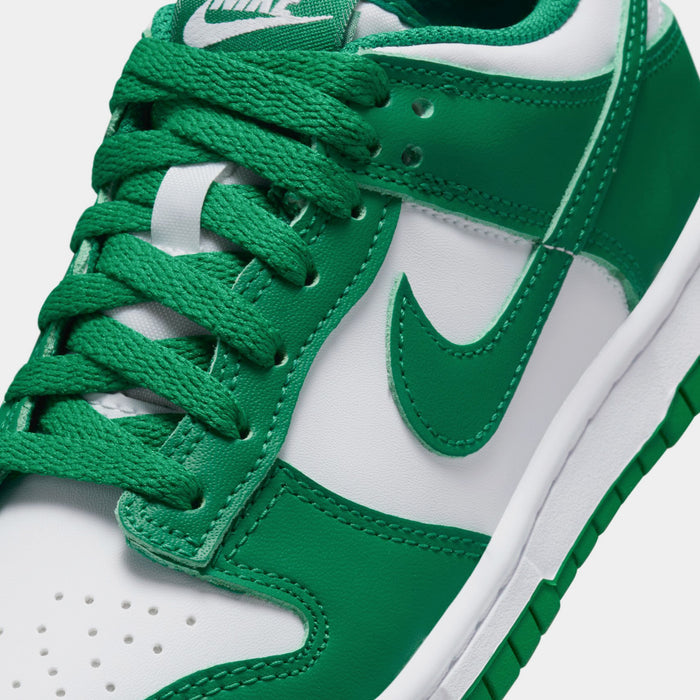 Dunk Low Grade School Lifestyle Shoes (White/Malachite)