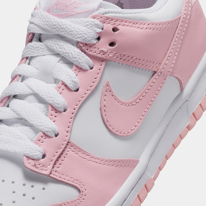 Dunk Low Grade School Lifestyle Shoes (White/Medium Soft Pink/White/White)