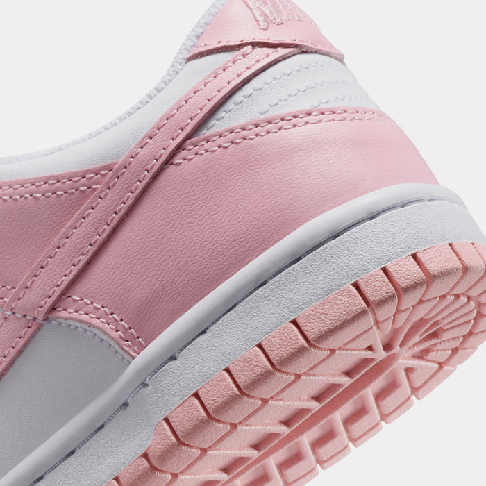 Dunk Low Grade School Lifestyle Shoes (White/Medium Soft Pink/White/White)