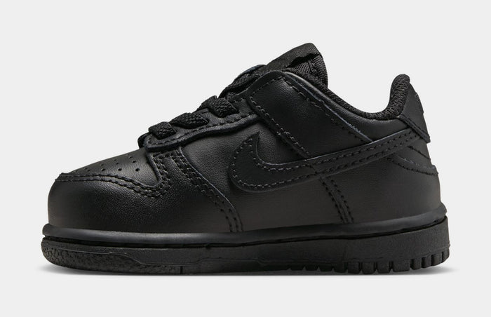 Dunk Low Infant Toddler Lifestyle Shoes (Black/Black/Black)
