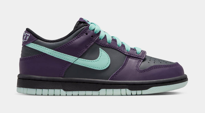 Dunk Low Retro Halloween Grade School Lifestyle Shoes (Dark Smoke Grey/Artisan Teal/Grand Purple)