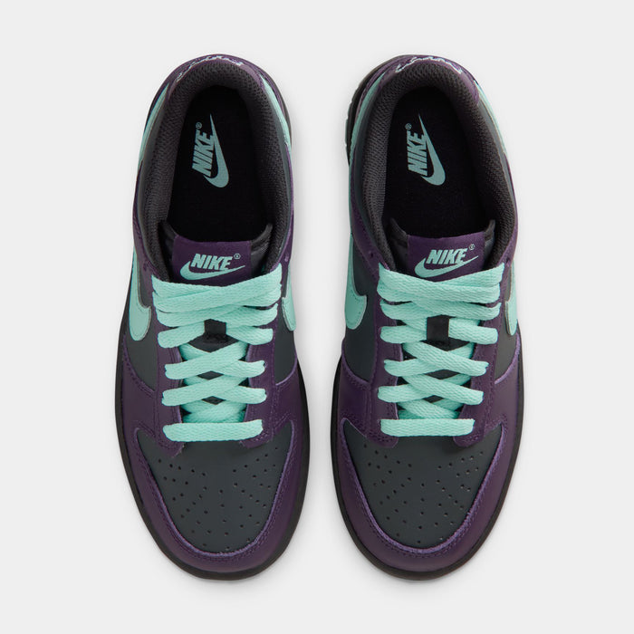 Dunk Low Retro Halloween Grade School Lifestyle Shoes (Dark Smoke Grey/Artisan Teal/Grand Purple)