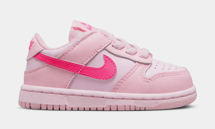 Dunk Low Triple Pink Infant Toddler Lifestyle Shoes (Pink)