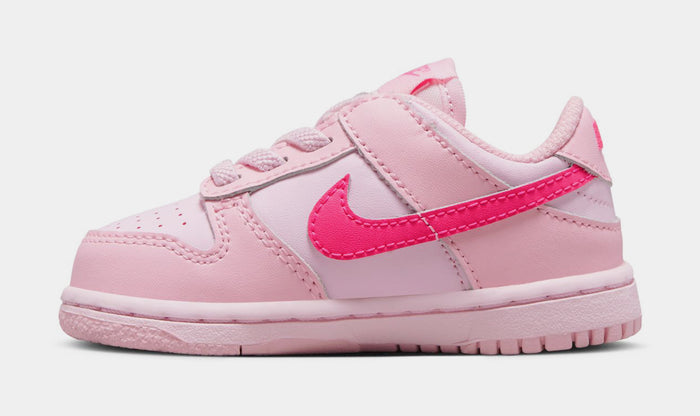 Dunk Low Triple Pink Infant Toddler Lifestyle Shoes (Pink)