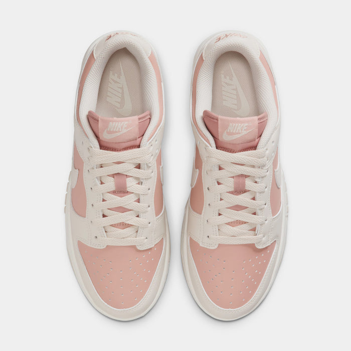 Dunk Low Womens Lifestyle Shoes (Particloe Pink/Light Orewood Brown)