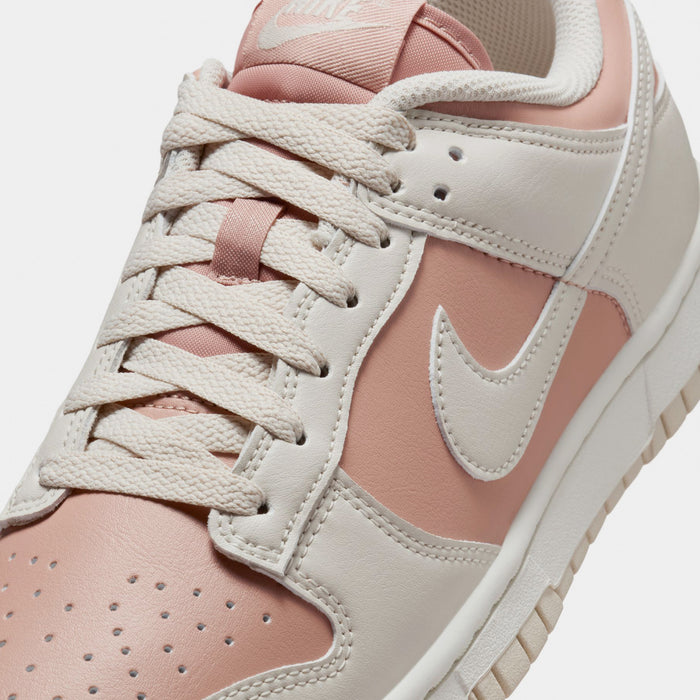 Dunk Low Womens Lifestyle Shoes (Particloe Pink/Light Orewood Brown)
