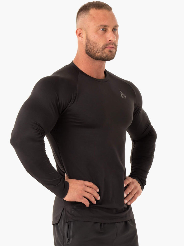 Duty Long Sleeve Top - Black Clothing Ryderwear