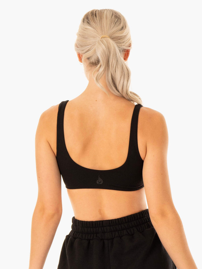 Elevate Lounge Bra - Black Clothing Ryderwear