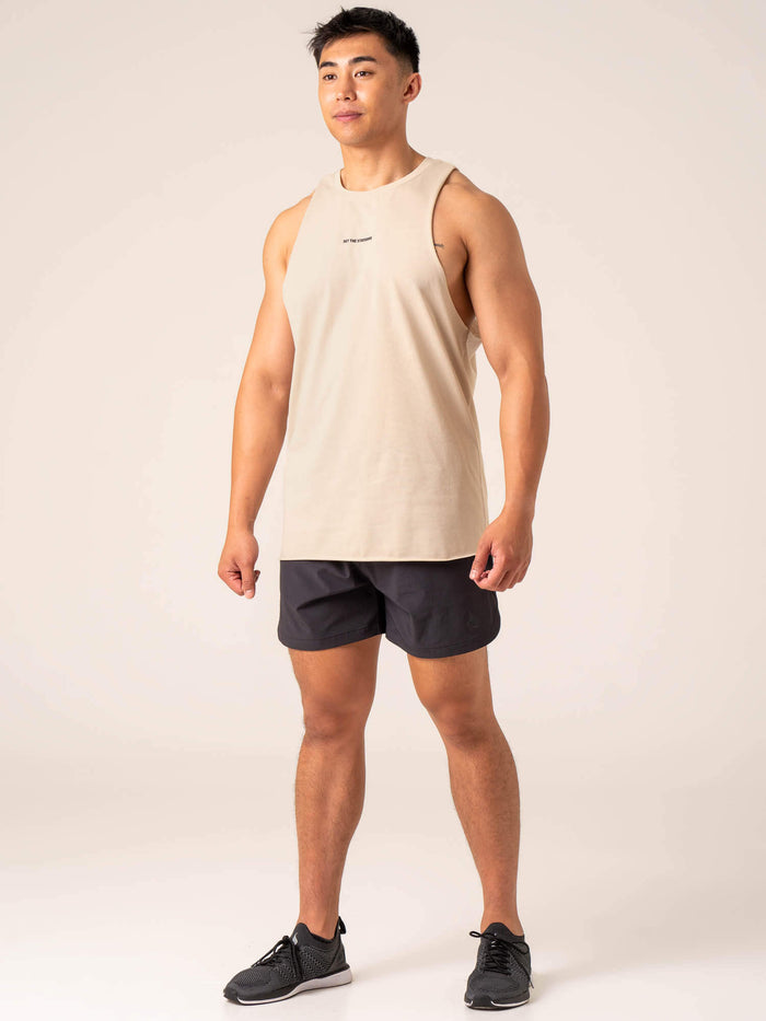 Emerge Drop Armhole Tank - Sand Clothing Ryderwear