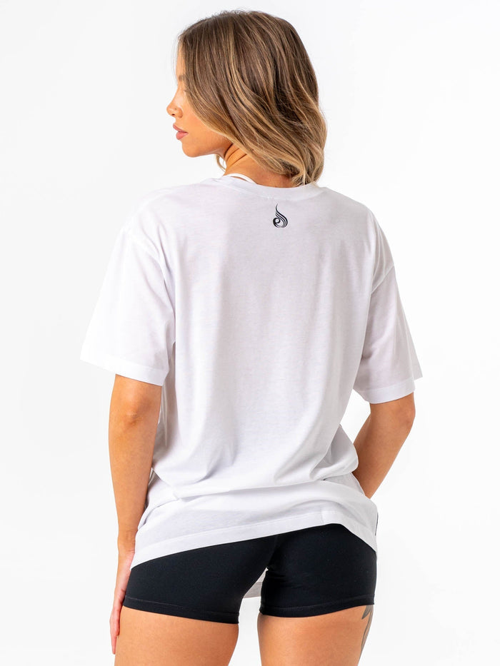 Emerge Oversized T-Shirt - White Clothing Ryderwear
