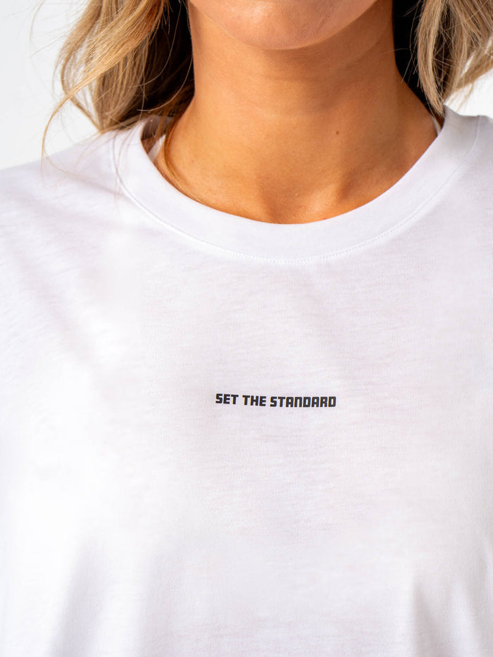 Emerge Oversized T-Shirt - White Clothing Ryderwear