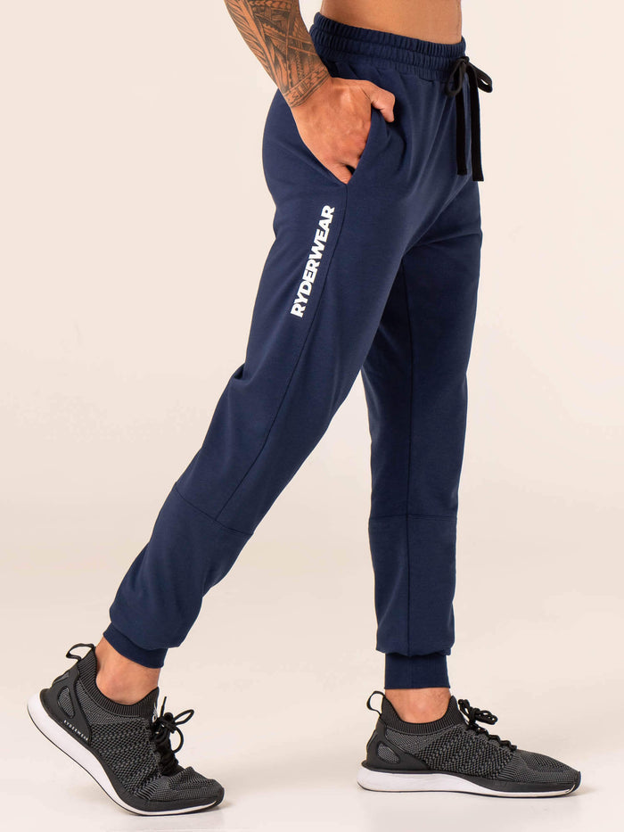 Emerge Track Pant - Navy Clothing Ryderwear