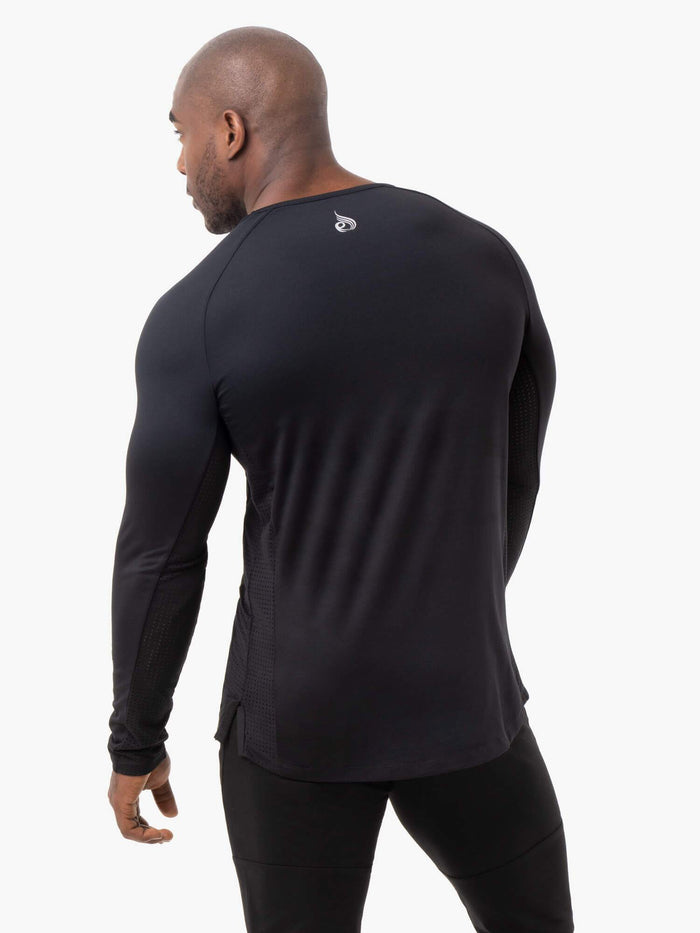 Energy Long Sleeve Top - Black Clothing Ryderwear