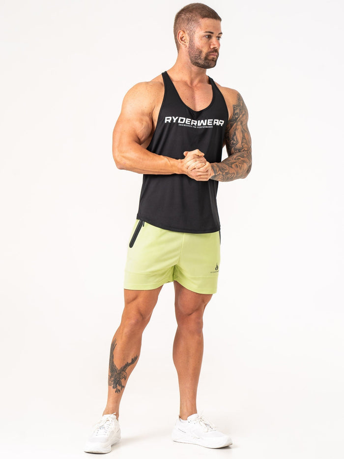 Energy Mesh Shorts - Lime Clothing Ryderwear