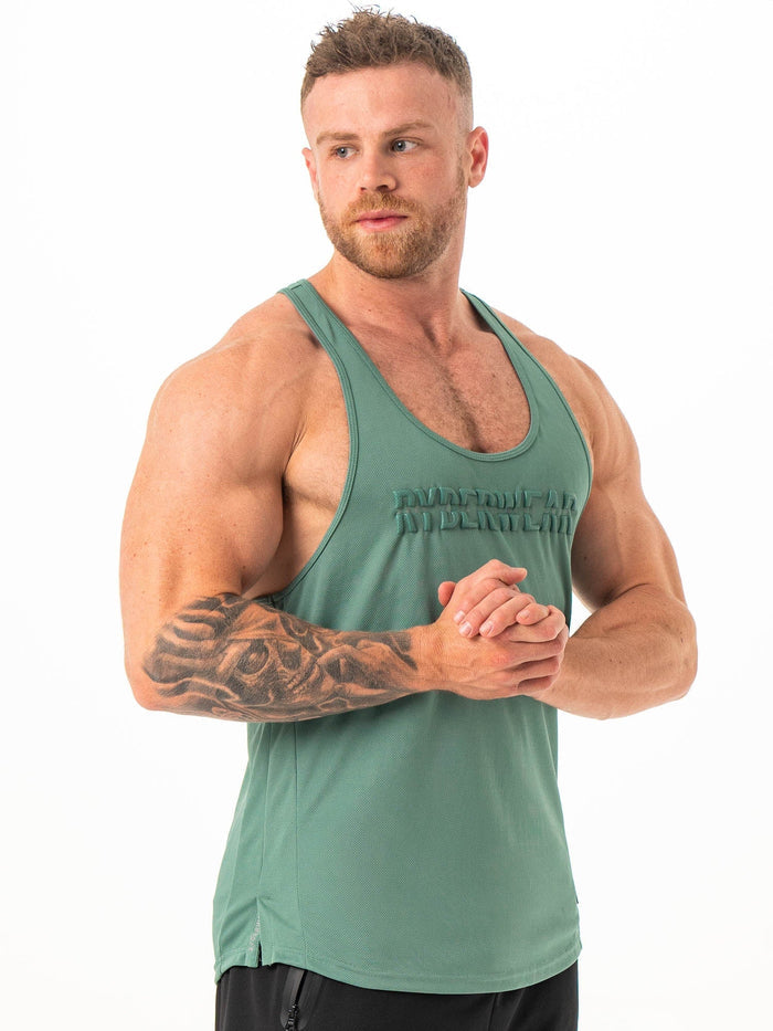 Energy Mesh T-Back - Fern Green Clothing Ryderwear