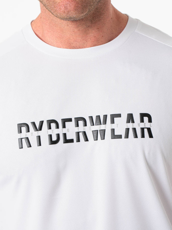 Energy Mesh T-Shirt - White Clothing Ryderwear