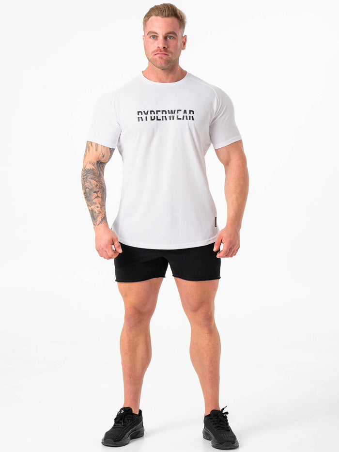 Energy Mesh T-Shirt - White Clothing Ryderwear