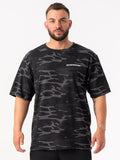 Energy Oversized T-Shirt - Black Camo Clothing Ryderwear