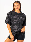 Energy Oversized T-Shirt - Black Camo Clothing Ryderwear
