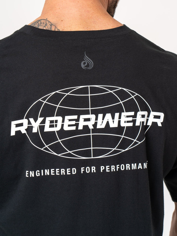 Energy Oversized T-Shirt - Black Clothing Ryderwear