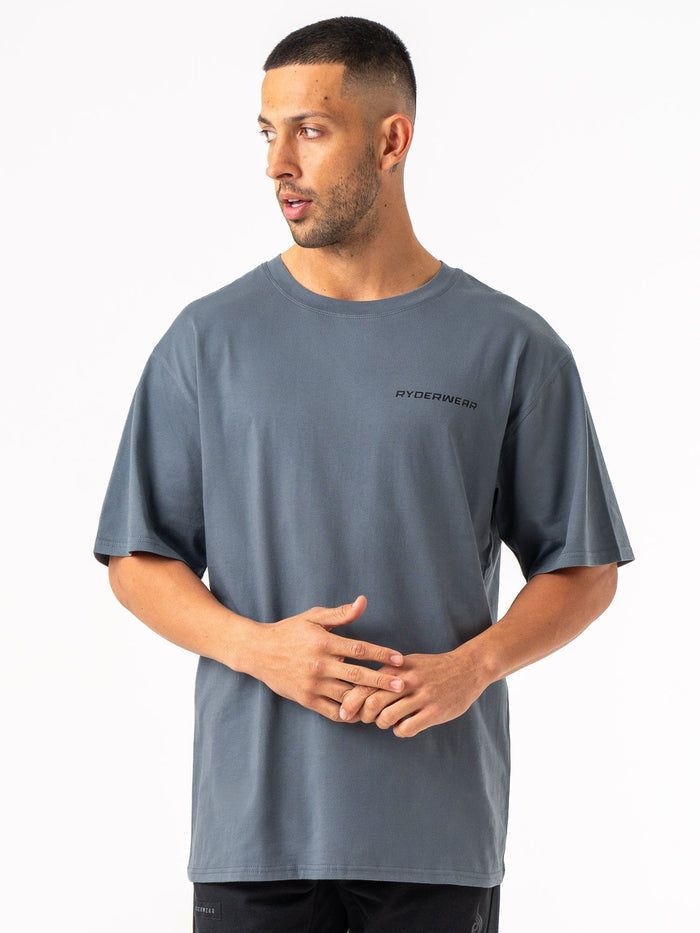 Energy Oversized T-Shirt - Petrol Clothing Ryderwear