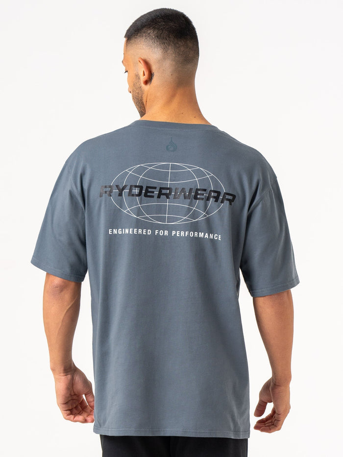 Energy Oversized T-Shirt - Petrol Clothing Ryderwear