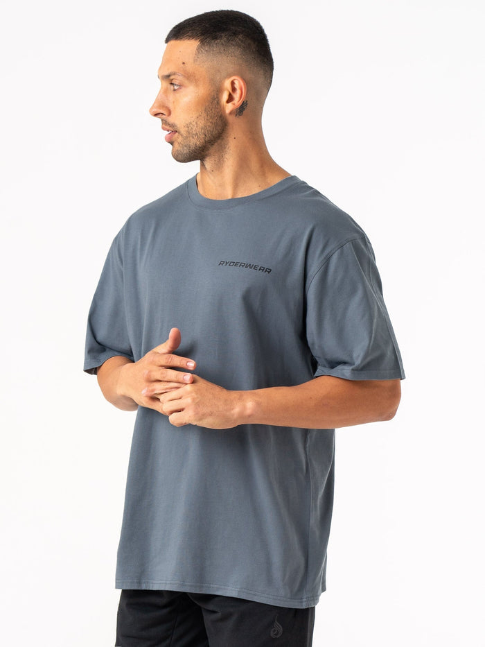 Energy Oversized T-Shirt - Petrol Clothing Ryderwear
