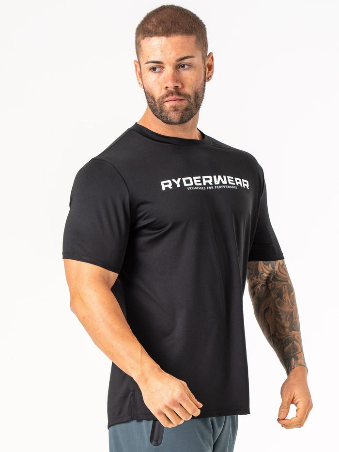 Energy T-Shirt - Black Clothing Ryderwear