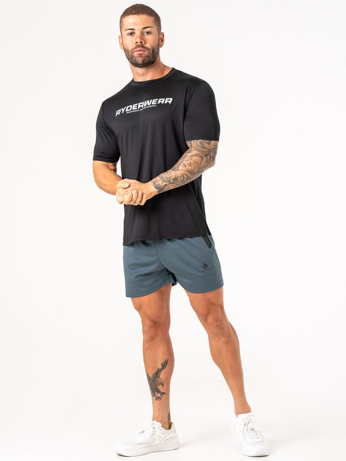 Energy T-Shirt - Black Clothing Ryderwear