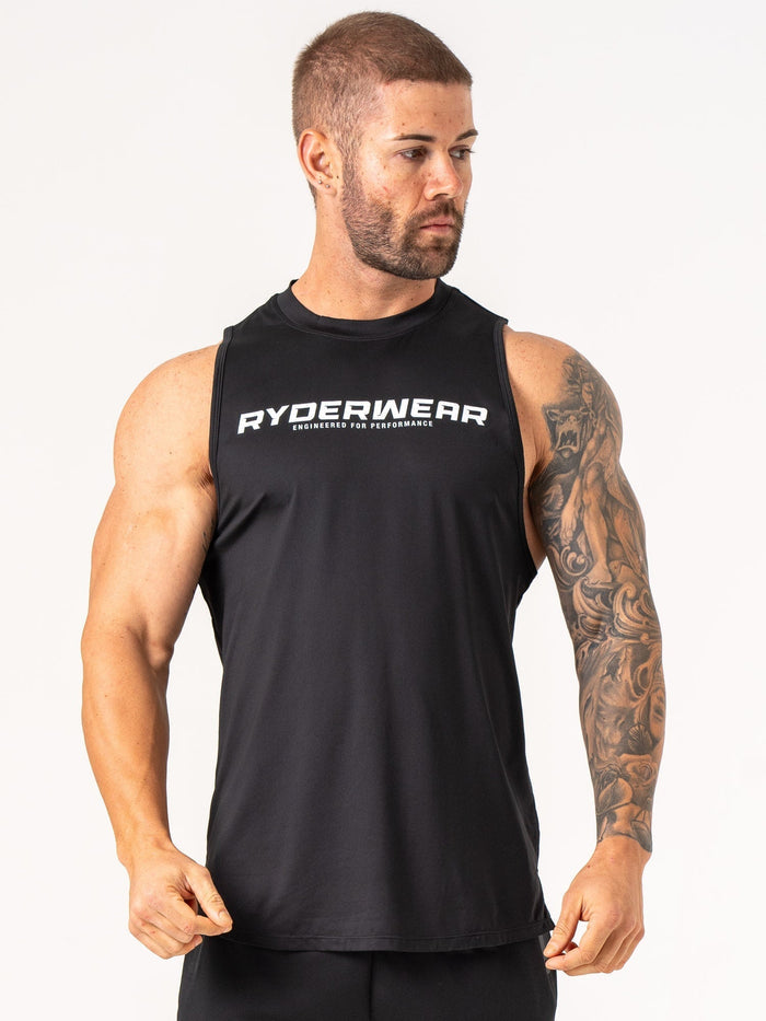Energy Tank - Black Clothing Ryderwear