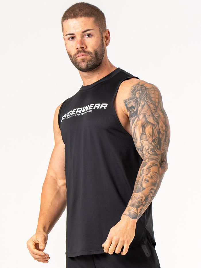 Energy Tank - Black Clothing Ryderwear