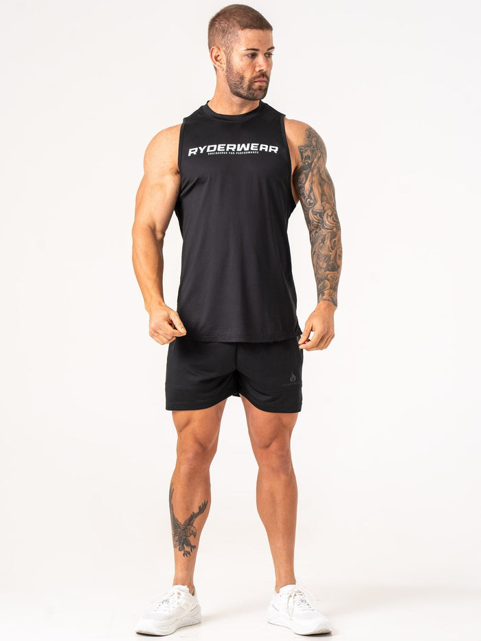 Energy Tank - Black Clothing Ryderwear