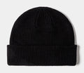 Essential Cuffed Beanie Mens Hat (Black)