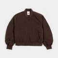Everyday Cropped Bomber Womens Jacket (Brown)