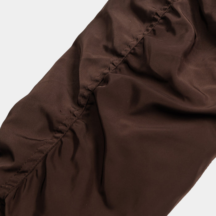 Everyday Cropped Bomber Womens Jacket (Brown)