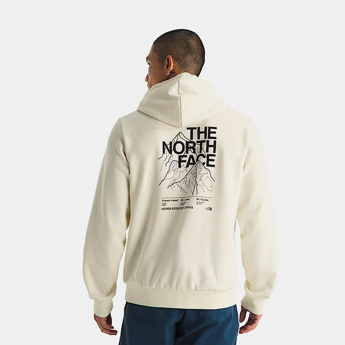 Evolution Half Dome Graphic Pullover Mens Hoodie (White Dune)