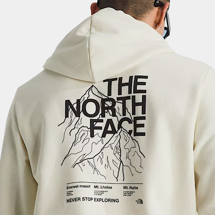 Evolution Half Dome Graphic Pullover Mens Hoodie (White Dune)