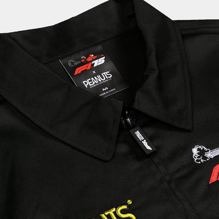 F1 x Peanuts Mechanics Full-Zip Mens Jacket (Black)