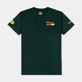 F1 x Snoopy Peanuts Joe Cool Mens Short Sleeve Shirt (Green/Red)
