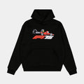 F1 x Snoopy Peanuts Pit Crew Pullover Mens Hoodie (Black/Red)