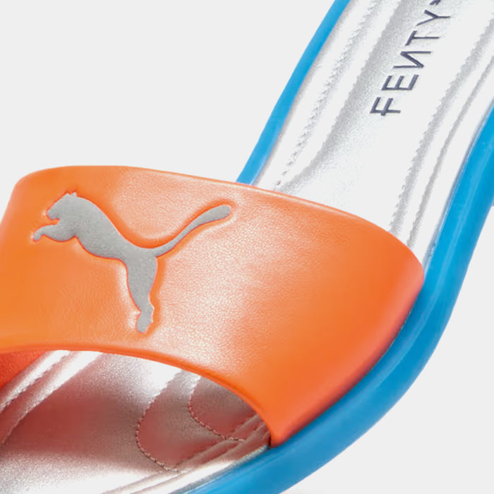 Fenty x Puma Chic Slides Womens Lifestyle Sandals (Rickie Orange/Racing Blue)