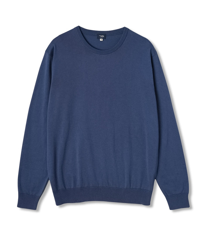 FF30G SUVIN GOLD Cotton Crew Neck Knit