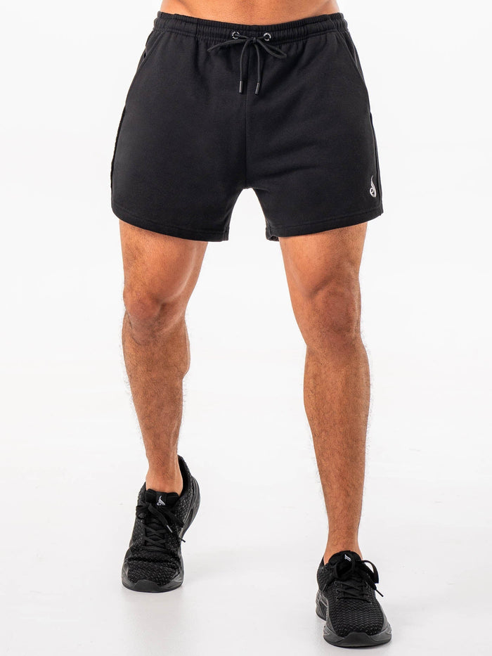 Fleece Arnie Short - Black Clothing Ryderwear